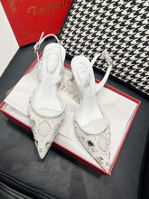 Load image into Gallery viewer, Diamond Lace Strap Sandals - Summer Thin Heel Pointed Toe Sexy High Heels for Women