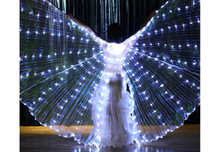 Lade das Bild in den Galerie-Viewer, 1. **Belly Dance Costume with Lights** 2. **Light Up Angel Belly Dance Attire** 3. **Special Effect Dance Costume for Performers** 4. **Illuminating Belly Dance Entertainment Outfit** 5. **Glow in the Dark Dance Wear for Night Performances**