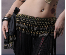 Load image into Gallery viewer, Aizbal- Brown Tassel Design belt- Fringe Tassel Belt =- 23 day shipping