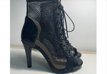 Load image into Gallery viewer, Fetish Stilettos Hollow Mesh Comfort Peep Toe Boots- Jazz Dance, Latin-25 days shipping