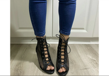 Load image into Gallery viewer, Fetish Stilettos Hollow Mesh Comfort Peep Toe Boots- Jazz Dance, Latin-25 days shipping
