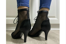 Load image into Gallery viewer, Fetish Stilettos Hollow Mesh Comfort Peep Toe Boots- Jazz Dance, Latin-25 days shipping