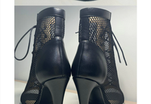 Load image into Gallery viewer, Fetish Stilettos Hollow Mesh Comfort Peep Toe Boots- Jazz Dance, Latin-25 days shipping