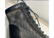 Load image into Gallery viewer, Fetish Stilettos Hollow Mesh Comfort Peep Toe Boots- Jazz Dance, Latin-25 days shipping