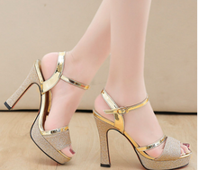 Load image into Gallery viewer, Egyptian Gold World class heels with buckle- Womens- 25 days shipping