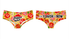 Cargar imagen en el visor de la galería, Pizza Slut ! Printed womens sexy panty and thong. cotton and spandex