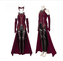 Lade das Bild in den Galerie-Viewer, Scarlet Witch Cosplay Ensemble: Wanda Maximoff's Mystical Attire