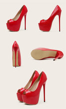 Load image into Gallery viewer, Emmaul Red Platform Pumps: Women's Ultra High Stiletto Heels for Party and Wedding"
