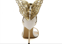 Load image into Gallery viewer, Sleek Toe Pumps Female Stiletto High Heels Butterfly Wings