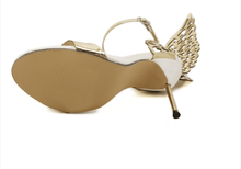 Load image into Gallery viewer, Sleek Toe Pumps Female Stiletto High Heels Butterfly Wings