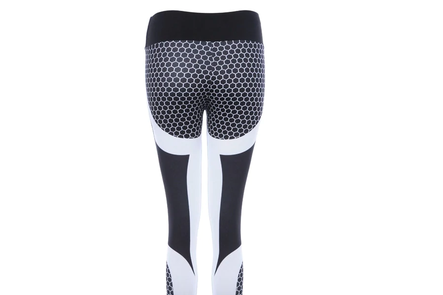 Sport Fitness leggings Women Mesh Print High Waist Legins Femme