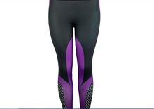 Lade das Bild in den Galerie-Viewer, Ultralite-Purple Women Mesh Print High Waist Elastic