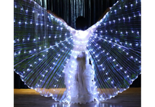 Charger l&#39;image dans la galerie, 1. **Belly Dance Costume with Lights** 2. **Light Up Angel Belly Dance Attire** 3. **Special Effect Dance Costume for Performers** 4. **Illuminating Belly Dance Entertainment Outfit** 5. **Glow in the Dark Dance Wear for Night Performances** 
