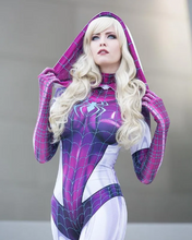 Load image into Gallery viewer, Gwen Spiderman Cosplay Costume- 25 day shipping
