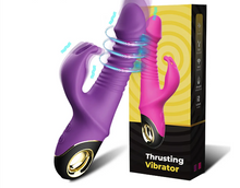 गैलरी व्यूवर में इमेज लोड करें, Rabbit Thrusting Vibrator Automatic Telescopic G-Spot Clitoris Stimulator
