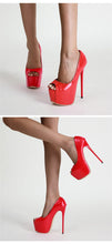 गैलरी व्यूवर में इमेज लोड करें, Emmaul Red Platform Pumps: Women&#39;s Ultra High Stiletto Heels for Party and Wedding&quot;
