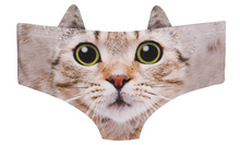 Load image into Gallery viewer, Green Kitten-eyes  funny panties for women
