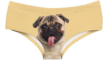 Cargar imagen en el visor de la galería, Puggy brown with tounge panties sexy underwear
