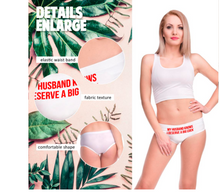 गैलरी व्यूवर में इमेज लोड करें, White- Red letter My husband story funny panties, thong comfortable

